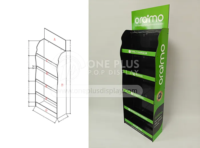 Custom PVC Floor Display Stand for a French Electronics Retailer