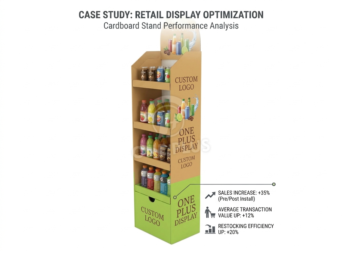 Custom Beverage Display Stand for Walmart Promotion