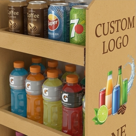 Custom Beverage Display Stand for Walmart Promotion